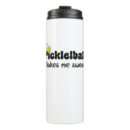 Garrafa Térmica Pickleball Faz-Me Jurar - Pickleball Engraçado