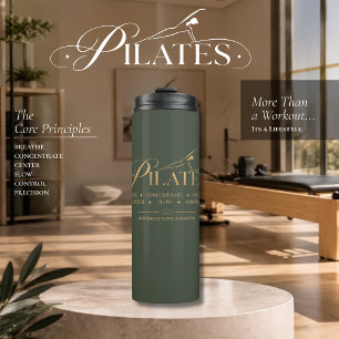 Garrafa Térmica Pilates de Luxo   Os Princípios Básicos Gold 