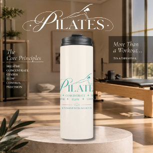 Garrafa Térmica Pilates de Luxo   Os Princípios Básicos Verde