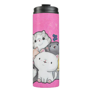 Garrafa Térmica Pilha de Kittens