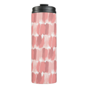 Garrafa Térmica Pincel cor-de-rosa trava um padrão uniforme
