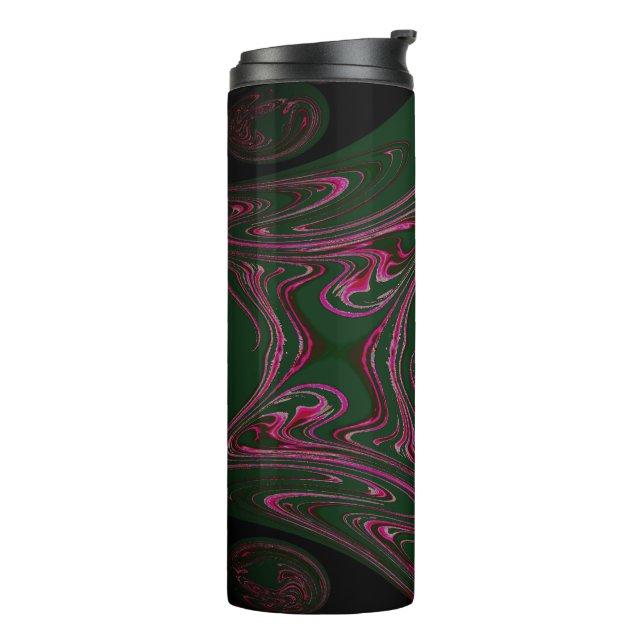 Garrafa Térmica Pine Green Hot Pink Thermal Tumbler (Giro à esquerda)