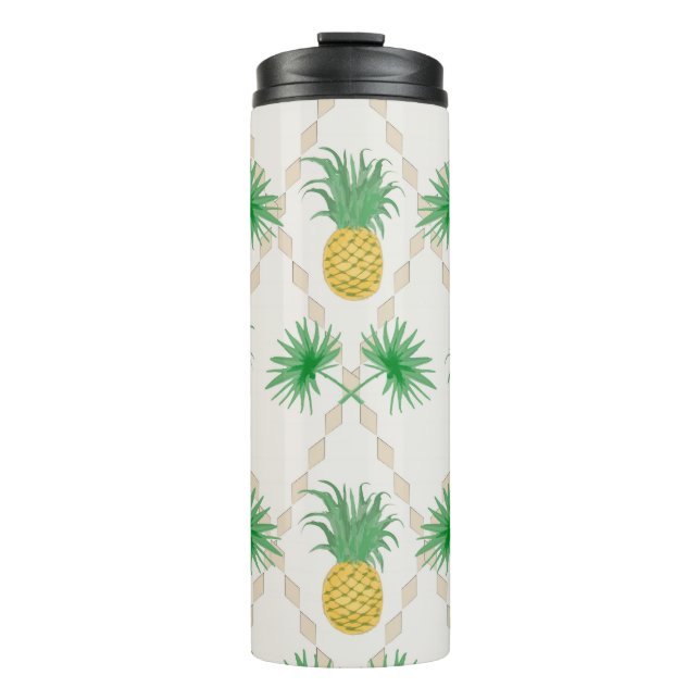 Garrafa Térmica Pineapples, retro (Frente)