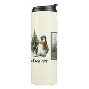 Garrafa Térmica Pinguim de Inverno Personalizado “Melhor Mãe de To