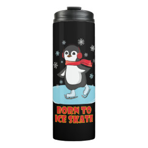 Garrafa Térmica Pinguim Skate De nascer A Gelo