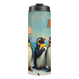 Garrafa Térmica Pinguins Contra Trump