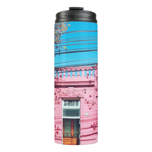 GARRAFA TÉRMICA PINK HOUSE (Frente)