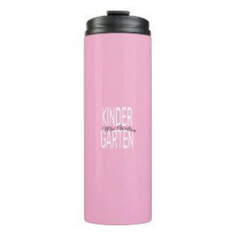 Garrafa Térmica Pink Kindergarten Miss William Custom Teacher Fabr