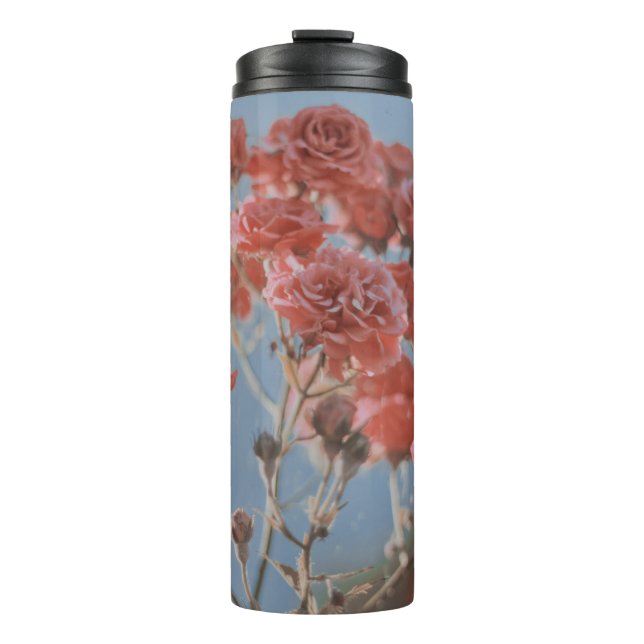 GARRAFA TÉRMICA PINK ROSE FLOWER (Frente)
