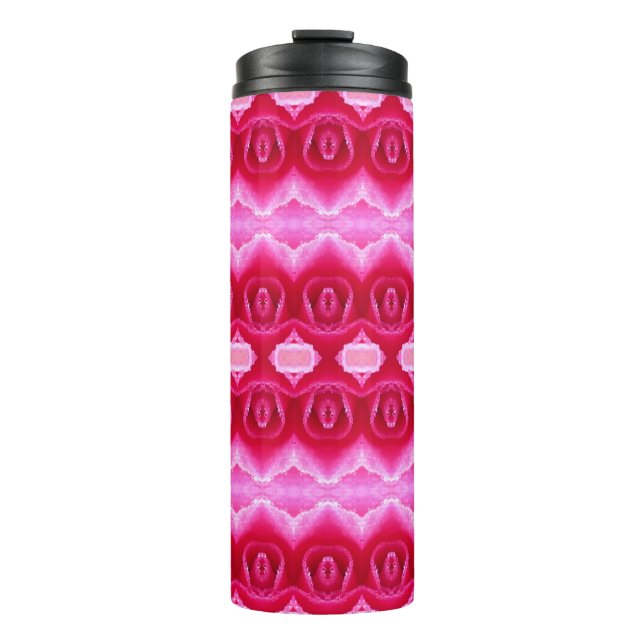 Garrafa Térmica Pinkey Rosa Ikat 7 (Frente)