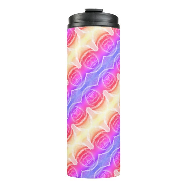 Garrafa Térmica Pinkey Rosa Ikat Ipan (Frente)