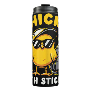 Garrafa Térmica Pintinhos Com Sticks Golfer Girl Gol