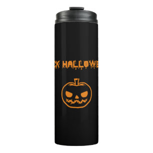 Garrafa Térmica Pinto-de-abóbora anti-Halloween