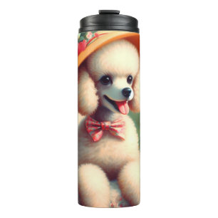 Garrafa Térmica Pintura em Poodle