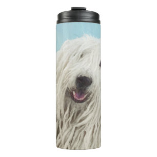 Garrafa Térmica Pintura Komondor - Arte Cachorra Original