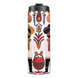 Garrafa Térmica pintura madhubani