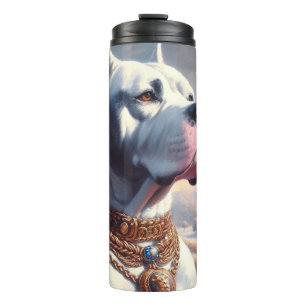 Garrafa Térmica Pintura Retro Dogo Argentino