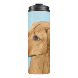 Garrafa Térmica Pintura Ridgeback da Rodésia - Arte Cachorra Origi
