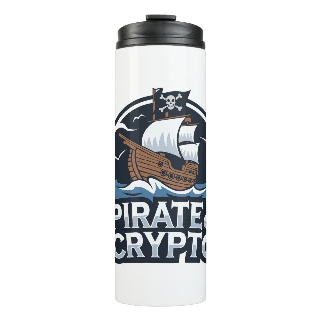 Garrafa Térmica Pirata de Crypto (Frente)