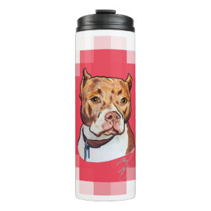 Garrafa Térmica Pitbull... Retratos de Pet