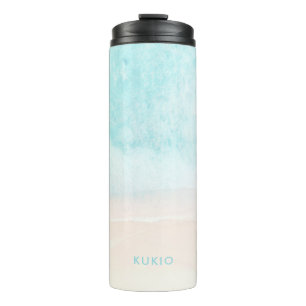 Garrafa Térmica PixDezines Tropical Beach Thermal Tumbler