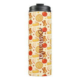 Garrafa Térmica Pizza E Ingredientes De Maçã Fashiada