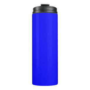 Garrafa Térmica Placa minimalista de cor azul brilhante sólida