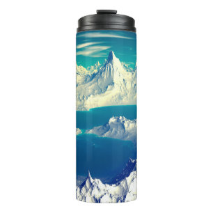 Garrafa Térmica Planeta alienígena - Trabalho de arte 3D ed Comput