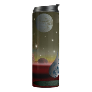 Garrafa Térmica Planeta Das Formas Tumbler Viagem Térmico