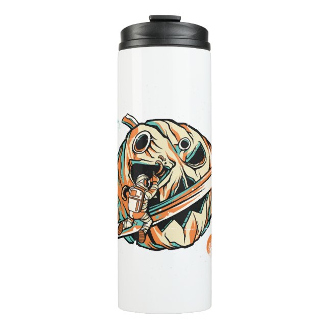 Garrafa Térmica Planeta Halloween (Frente)