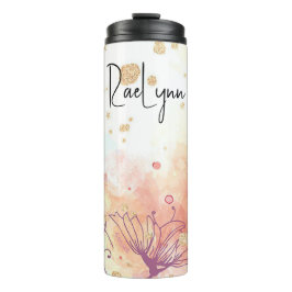 Garrafa Térmica Plano de Fundo Estético Personalizado