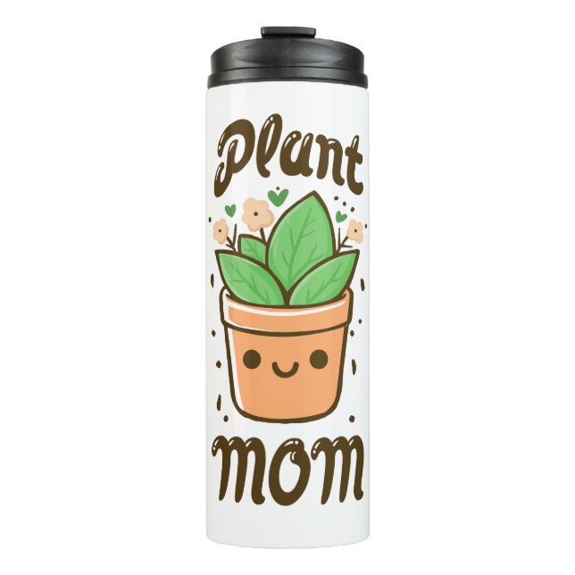 Garrafa Térmica Planta Mãe Fixe Mãe Dia de as mães Vida (Frente)