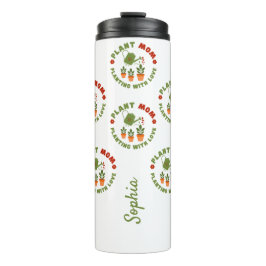 Garrafa Térmica Planta Mãe Plantando Com Amor Personalizado