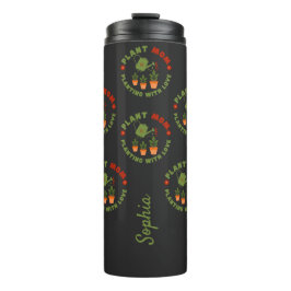 Garrafa Térmica Planta Mãe Plantando Com Amor Personalizado