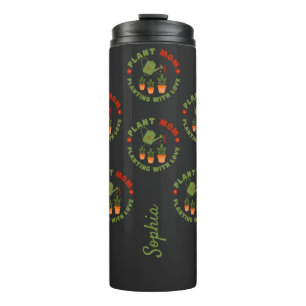 Garrafa Térmica Planta Mãe Plantando Com Amor Personalizado