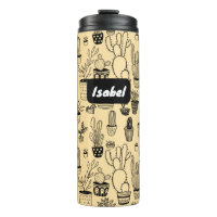 Plantas de Cacto em Vasos Padrão Fofo Presente PER