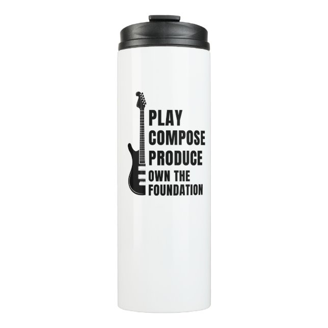 GARRAFA TÉRMICA PLAY, COMPOSE, PRODUCE FROM THE LOW END (Frente)