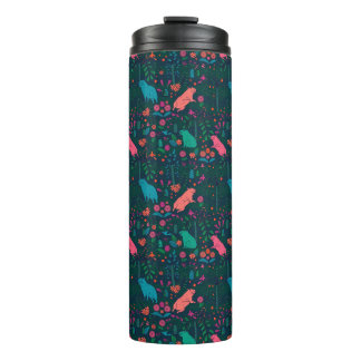 Garrafa Térmica Playful Capybara in the Forest – Tropical Seamless