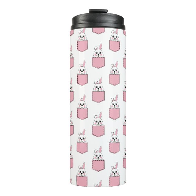 Garrafa Térmica Pocket Pet Bunny Pattern (Frente)