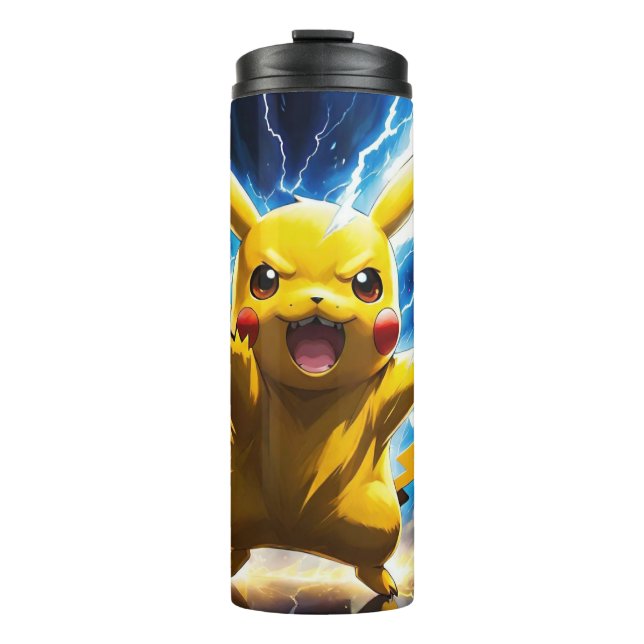 Garrafa Térmica Pokémon Pikachu Thermal Mug (Frente)