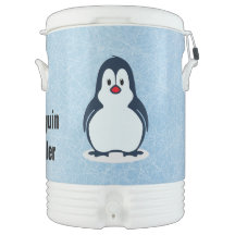 Polar Penguins Design 10-Gallon Cooler