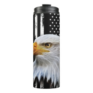 Garrafa Térmica Polícia de Águia Personalizada Bandeira Americana