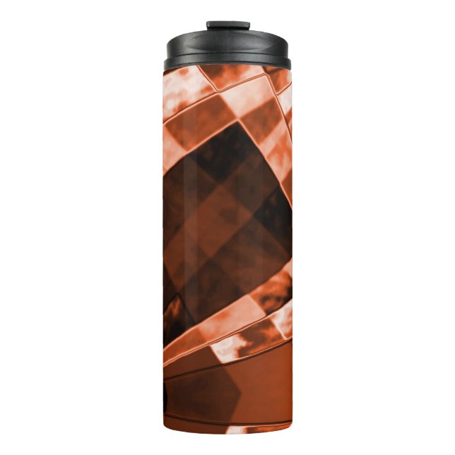 Garrafa Térmica Polos e retângulos de coral, incríveis (Frente)