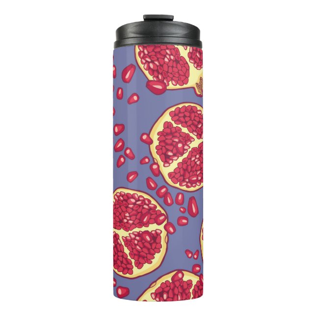 Garrafa Térmica Pomegranato padrão sem descontinuidades. (Frente)