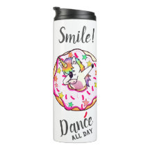 Pônei Unicórnio Arco-íris Dança Dab Pose Donut Tér