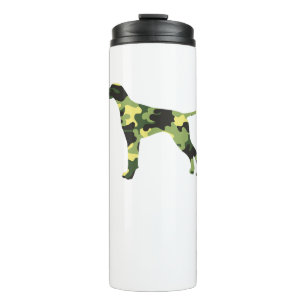 Garrafa Térmica Ponteiro alemão Shorthair _ Camouflage Silhouet