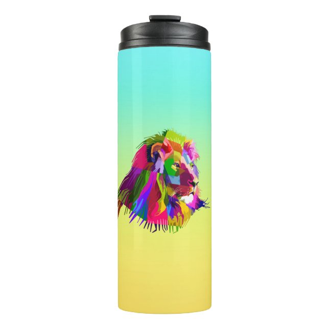 Garrafa Térmica Pop de Arte Prismática de Leão-62502 (Frente)