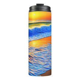 Garrafa Térmica Pôr do sol da praia