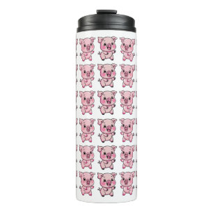 Garrafa Térmica Porco De Bebê Bonito