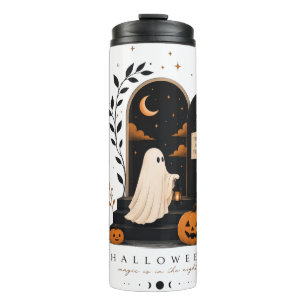 Garrafa Térmica Porta Mágica de Halloween – Noite Assustadora